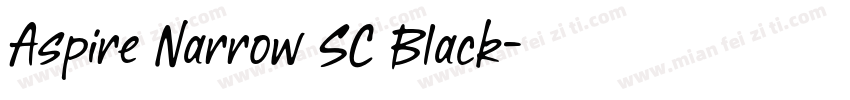 Aspire Narrow SC Black字体转换